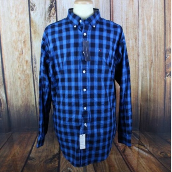 Tommy Hilfiger Men's Button Down Shirt XL Blue - Picture 2 of 6